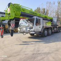 Grue de camion d'occasion à forte capacité de charge, vente chaude, grue de camion hydraulique chinoise de 55 tonnes 70 tonnes
