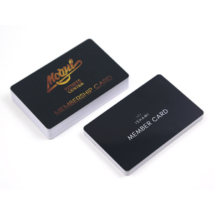 Tarjeta de Membresía de Plástico con Logotipo Dorado Estampado en Caliente, Tarjeta de Membresía de PVC Magnética - Product Image 1
