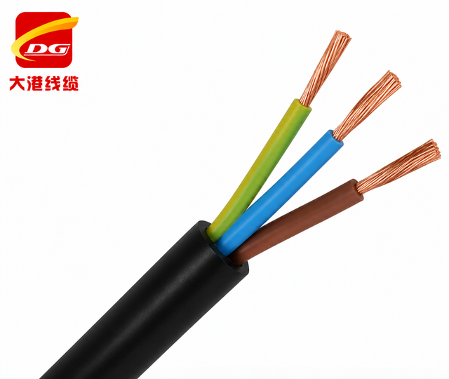Super Flexible Copper Conductor Submersible Pump Cable  (EPDM) Rubber Insulation Waterproof and Oil-proof Cable 3 CORE 1.5mm²