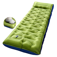 Lit d'air gonflable portable et pliable en PVC floqué avec pompe électrique intégrée et sac de rangement pour usage domestique, hôtelier et quotidien