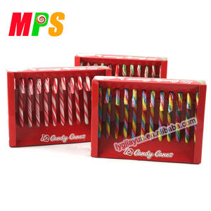 Christmas Decorations 12 Ct <strong>Red</strong> and White Peppermint Flavor <strong>Candy</strong> Canes - Product Image 3
