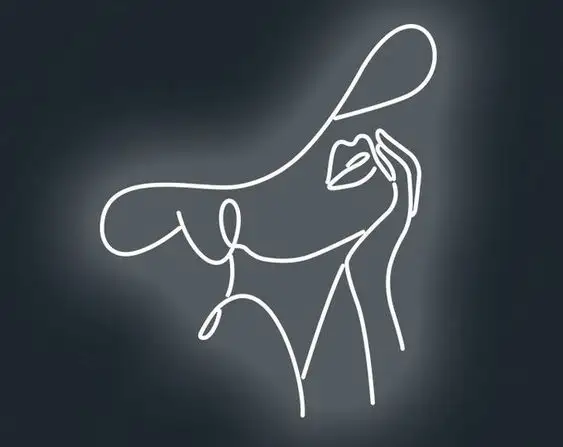スノードロップ配送セクシーな女性ネオンサイン裸の女性バックアクリルLEDウォールサインアート装飾サインバーパーティーホテル用ライト
