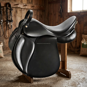 Heavy Duty Wool <b>Felt</b> English Dressage Saddle <b>Pad</b> Breathable Equestrian Horse Accessories with Durable Leather and Wood Tree - Product Image 3