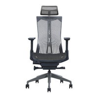 Chaise de bureau ergonomique en maille pour ordinateur, étude, maison, confortable pour une longue assise, chaise de gaming avec accoudoirs réglables 4D et roulettes pivotantes