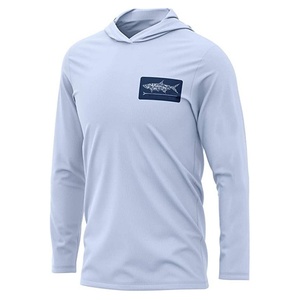 Camisas de Pesca de Manga Larga con Capucha, Unisex, 100% Poliéster, Malla de Seda de Hielo, Protección UV, Sublimación - Product Image 3