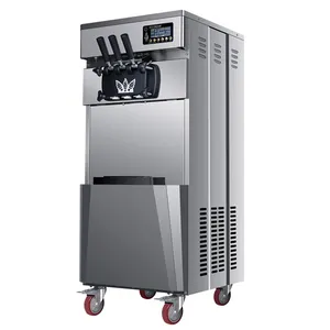 Venda quente Comercial Vertical Profissional Automático Três Cores Soft Serve Ice Cream Maker Machine