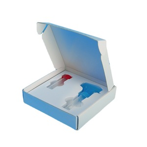 Dispositivo de Recolección de Saliva Hua Chenyang de 10 ml con Embudo Azul y Tapa Roja para Muestras Orales de Laboratorio - Product Image 4