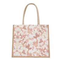 Sac à bandoulière élégant en PU et lin floral avec fermeture éclair, nouveau style tendance, grande capacité, pour usage industriel, en chanvre, modèle pour le travail et les trajets quotidiens
