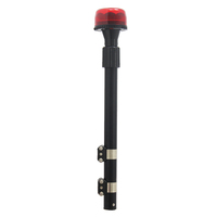 Nouveau feu arrière stroboscopique clignotant 12V pour motos montage sur poteau avec accessoires de lumière de voiture de couleurs rouge bleu ambre