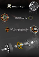 Moteur Brushless Flashhobby 6S A3115 900KV pour FPV longue portée 9-10 pouces Freestyle 12N14P, poussée 4.2KG, moteur BLDC pour modèle RC et robot
