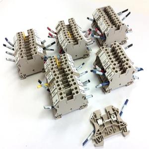 Lot of 50 WDU <strong>4</strong> Feed Through Screw Terminal Blocks 600V 35A 26-10 AWG New Original Ready Stock Industrial Automation PLC Dedicat - Product Image 1