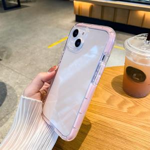 Funda adecuada para iPhone 15, borde luminoso, airbag, para iPhone 13 transparente, 11 a prueba de golpes, suave, XR con cobertura total de la lente - Product Image 3