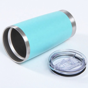 20oz White Colorful Camping Stainless Steel Vacuum Wine Drink Tea Coffee <b>Cups</b> <b>Insulated</b> Travel Coffee Mug Sublimation with Lid - Product Image 3