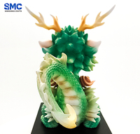 Figurine de dragon bébé sculptée en résine sur mesure SMC, base 3D, statue de dessin animé mignonne, décoration de bureau et de maison, Noël