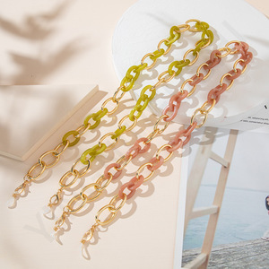 <span class=keywords><strong>2022</strong></span> chaîne irrégulière acrylique anneau de <span class=keywords><strong>lunettes</strong></span> chaîne métal contraste acrylique lien <span class=keywords><strong>lunettes</strong></span> de soleil porte-<span class=keywords><strong>lunettes</strong></span> lanière pour femmes - Product Image 3
