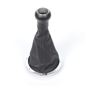 Housse en cuir pour pommeau de levier de vitesse, pommeau de levier de vitesse à 5 vitesses pour Volkswagen Golf GOAL QZXN-D32 - Product Image 1