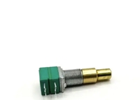 Potentiomètre double à axe métallique Terwin 9 mm RK097 500K A10K B10K Potentiomètre à axe concentrique double