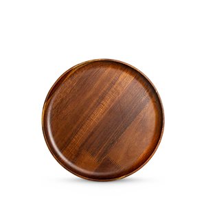 Soporte de Madera de Sapelli Personalizable para Postres - Redondo, Exhibidor de Pasteles para Uso en Hoteles y Restaurantes con Impresión de Logotipo - Product Image 3