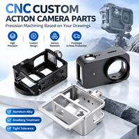 Service d'usinage CNC rapide en métal personnalisé OEM Pièces de cadre de caméra en alliage d'aluminium anodisé et de titane Matériau en acier inoxydable