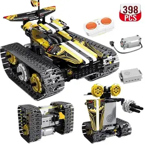 18K 70012 SuperติดตามStunt Racingรุ่นอิฐMOC Off-Roadรถอาคารปริศนาบล็อกของเล่น