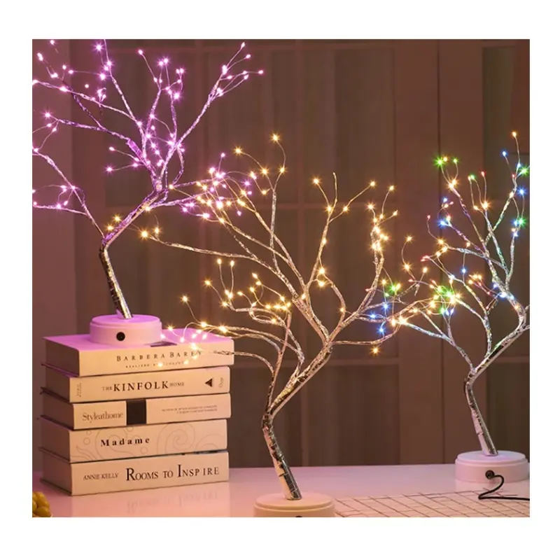 Led Tree Table Lampe 45cm 36 LED 24led Permanent Christmas Lights Tree Nachtlicht Twinkle Lichter Weihnachts baum