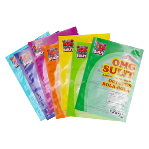 Sacchetto di Mylar stampato personalizzato sacchetto di plastica termosalda Chips caramelle al sale caramelle gommose lecca imballaggio <span class=keywords><strong>alimentare</strong></span> borsa a tre lati <span class=keywords><strong>fabbrica</strong></span> - Product Image 1