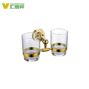 Gold Modern Bath Room Luxury <strong>Bathroom</strong> <strong>Accessories</strong> <strong>Sets</strong> with Toilet Brush - Product Image 5