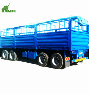 Remorque à timon d'<span class=keywords><strong>occasion</strong></span> à plat pour le transport de marchandises à haute clôture à vendre 07 - Product Image 5