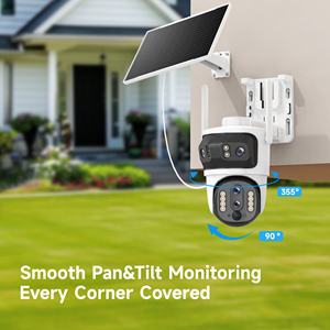 Telecamera Impermeabile 4G con Ricarica Solare, Pan-Tilt, Multi-Obiettivo, Audio Bidirezionale, Rilevamento Movimento, Visualizzazione a 3 Vie, Zoom 10X, Sensore CMOS - Product Image 6
