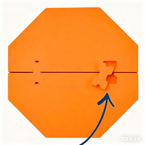 Alfombra Flotante de Lujo para Mahjong, Póker y Piscina, Mesa de Mahjong Plegable con Ranuras y Portavasos, Bandeja de Espuma EVA Impermeable - Product Image 5