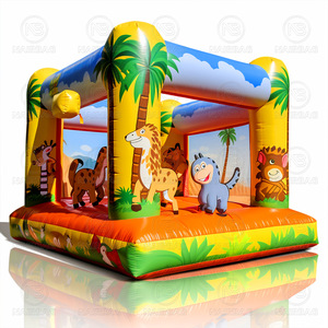 Lion <span class=keywords><strong>King</strong></span> Animal Thème Bounce House 100% Pvc Gonflable Bouncer Kids Party Bouncing Jumping Castle - Product Image 2