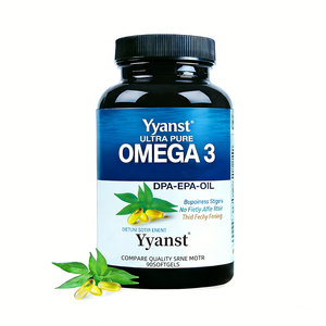 Omega-3 de marca privada de alta calidad, EPA y DHA en cápsulas blandas, apoya la salud cardiovascular, regula las emociones y mantiene la memoria. - Product Image 1