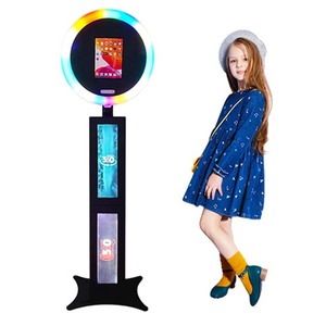 Photomaton tout-<span class=keywords><strong>en</strong></span>-un 13 <span class=keywords><strong>Air</strong></span> Split DSLR avec imprimante et appareil photo, support mural ovale blanc, surface annulaire - Product Image 3