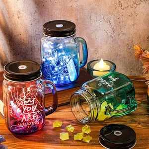 Vente en gros de gobelets en verre personnalisés de 16 oz avec couvercle et paille, idées de cadeaux de Noël inspirants <span class=keywords><strong>pour</strong></span> les collègues - Product Image 5