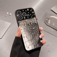   Étui de téléphone en cuir de luxe antichoc pour iPhone