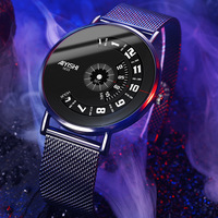 Montre analogique à quartz étanche pour homme AIYISHI 1633 tendance, bracelet 38 mm, épaisseur 9 mm, résistance à l'eau 30M, mode décontractée, en alliage