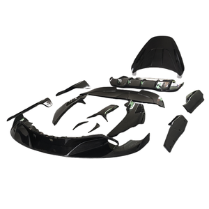 Kit de Carrocería para McLaren 720S Estilo <span class=keywords><strong>R</strong></span>, Fibra de Carbono, Labio Delantero, Difusor Trasero, Alerón Trasero, Guardabarros, Capó, Faldones Laterales - Product Image 1