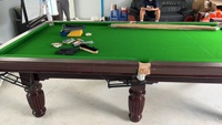 Prix d'Usine Table de Billard de 9 Pieds en Bois Massif et Marbre, Table de Pool À Vendre