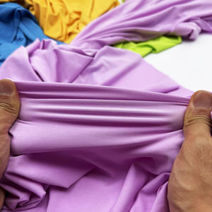 100 د حرير مضلع ع ع g مطاطي عرق 95 بوليستر 5 سبانديكس نسيج لياقة بدنية أقمشة حياكة رياضية - Product Image 2