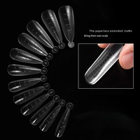 Moldes para Extensión de Uñas de Marca Personalizada en Oferta, Venta al por Mayor de Fábrica, 26 Estilos, Moldes de Construcción Rápida de ABS, 120 Piezas/caja, Aprobación CE