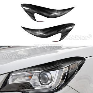 2 uds. De fibra de carbono para faros delanteros de coche, cubierta embellecedora para párpados de cejas para Subaru Forester 2013 2014 2015 2016 2017 2018 - Product Image 1