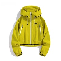 Veste de randonnée fonctionnelle pour femmes, veste de sport décontractée, coupe-vent et imperméable