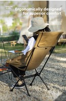 Chaise de camping ultralégère, chaise longue inclinable à dossier haut, chaise de pêche, chaise de camping en plein air, tabouret de pique-nique
