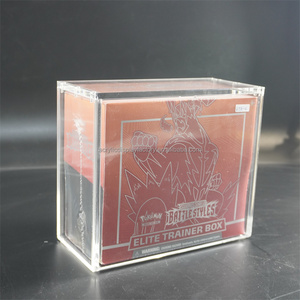 Boîte d'affichage <span class=keywords><strong>Etb</strong></span> magnétique en acrylique de 6mm personnalisée en gros pour <span class=keywords><strong>Etb</strong></span> Pokemoned - Product Image 3