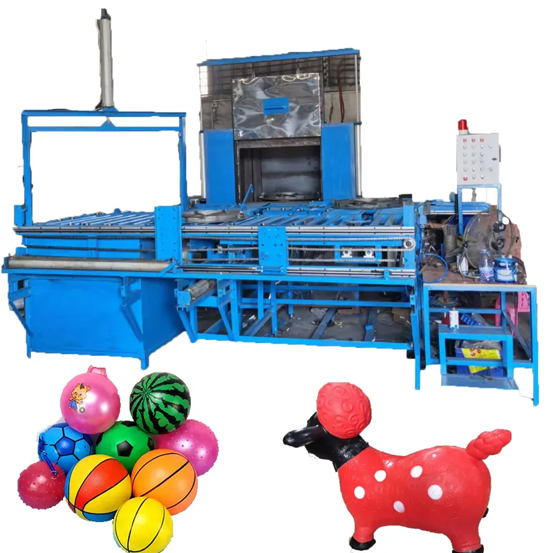 Producción de acero que hace el fútbol Pvc plástico juguete Prais plástico océano mar soplado máquina para hacer pelotas de goma