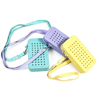 Sac à bandoulière en silicone imperméable avec logo personnalisé Chinfai, pochette de rangement pour téléphone portable, sac de voyage à fermeture éclair