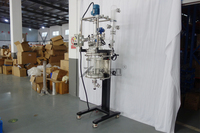 Lab bioreaktor kimia Agitator kaca jaket 100L reaktor kaca Filter kristalisasi dengan tangki pengaduk berkelanjutan Kimia