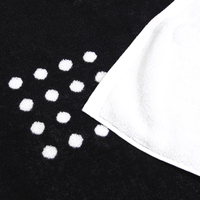 Ensemble de serviettes de bain d'hôtel en coton de luxe personnalisé avec logo, confortable, texturé, jacquard, pour les mains, le visage et le sol