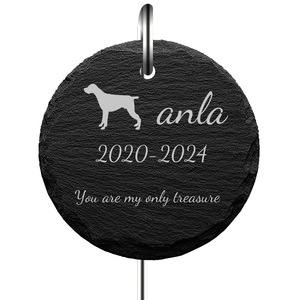 Lápida Conmemorativa Vertical Personalizada para Mascotas, Decoración de Jardín, Maceta de Metal para Exteriores - Product Image 4