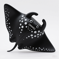PVC-Festkörper-Simulation Meerestier-Figurenspielzeug Haie Wale Delfin Badespielzeug Plastikkuchen Spielzeug Meerestier-Figur